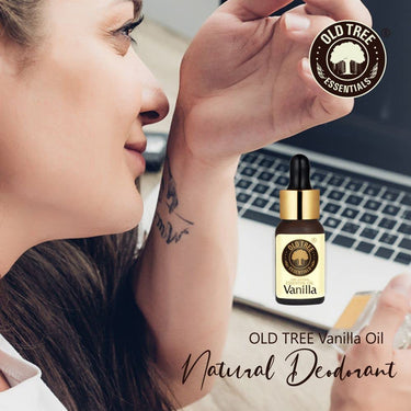 Old Tree Vanilla Essential Oil for Home Fragrance (30ml) - Essential Oil for Skin, Face, Hair, Diffuser, Candle Making - Pure Vanilla Scent Oil with Dropper for Aromatherapy & Relaxation